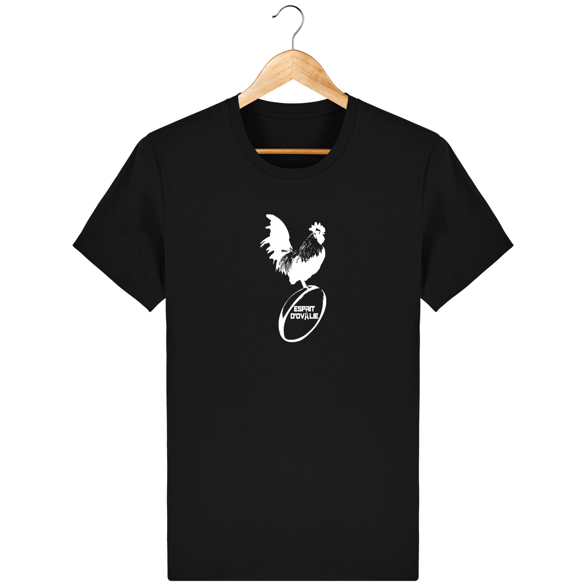 T-shirt bio Esprit d'Ovalie Coq blanc 5XL