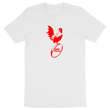 T shirt bio Esprit d'0valie coq rouge