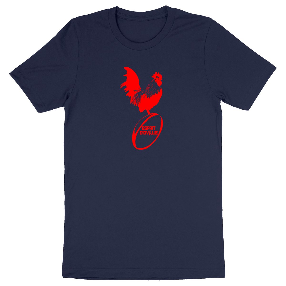 T shirt bio Esprit d'0valie coq rouge